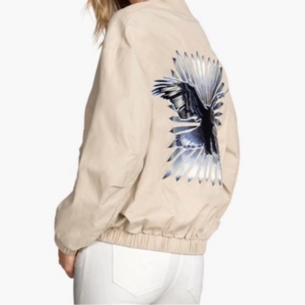 H&M embroidered bomber jacket
